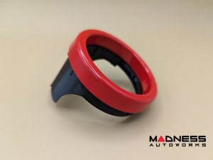 FIAT 500 Boost Pressure Gauge Trim - 1.4L Turbo - Fits 60mm Gauge - Red